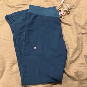 Teal figs scrub pants